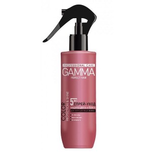 Purškiklis plaukams "Gamma", spalvos apsauga ir blizgesys 190ml.